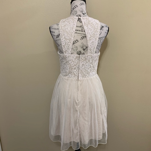 Speechless Blush Glitter Tulle Dress Size 9 - Picture 13 of 16